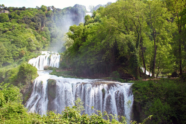 View of Marmore's Falls (Umbria, Italy), one of highest waterfall of Europe (165m) Copyright MattiaATH