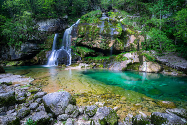 Virje Waterfalls Soca River copyright Foto Matevz Lavric